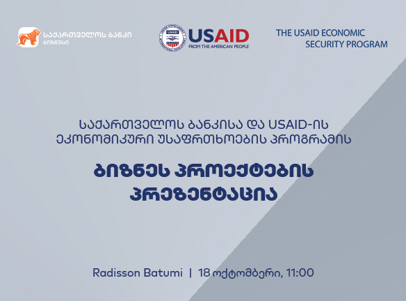 ბიზნეს პროექტები: საქართველოს ბანკი და USAID-ის შეხვედრა