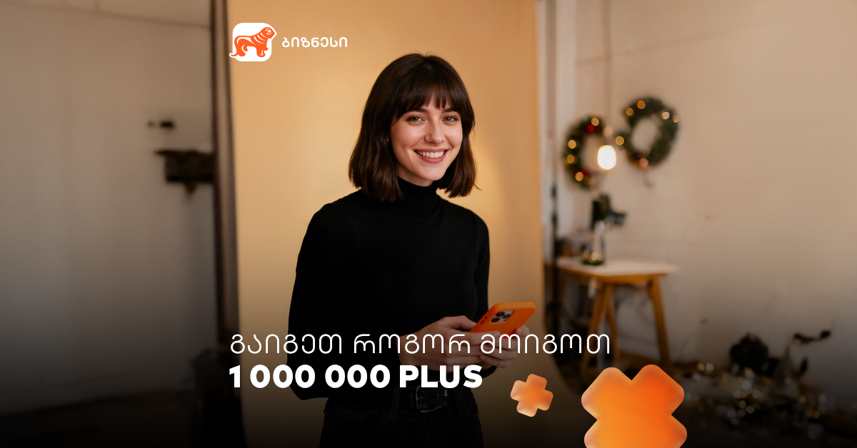 1 ნაბიჯი 1,000,000 PLUS ქულამდე – ინდმეწარმეებს ჯადოსნური 2026 წელი ელით